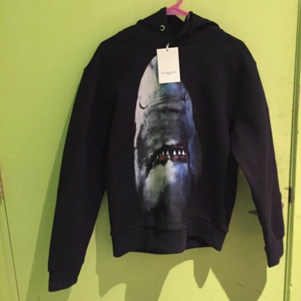 GIVENCHY Shark Print Hooded Sweater Hoodie NEW